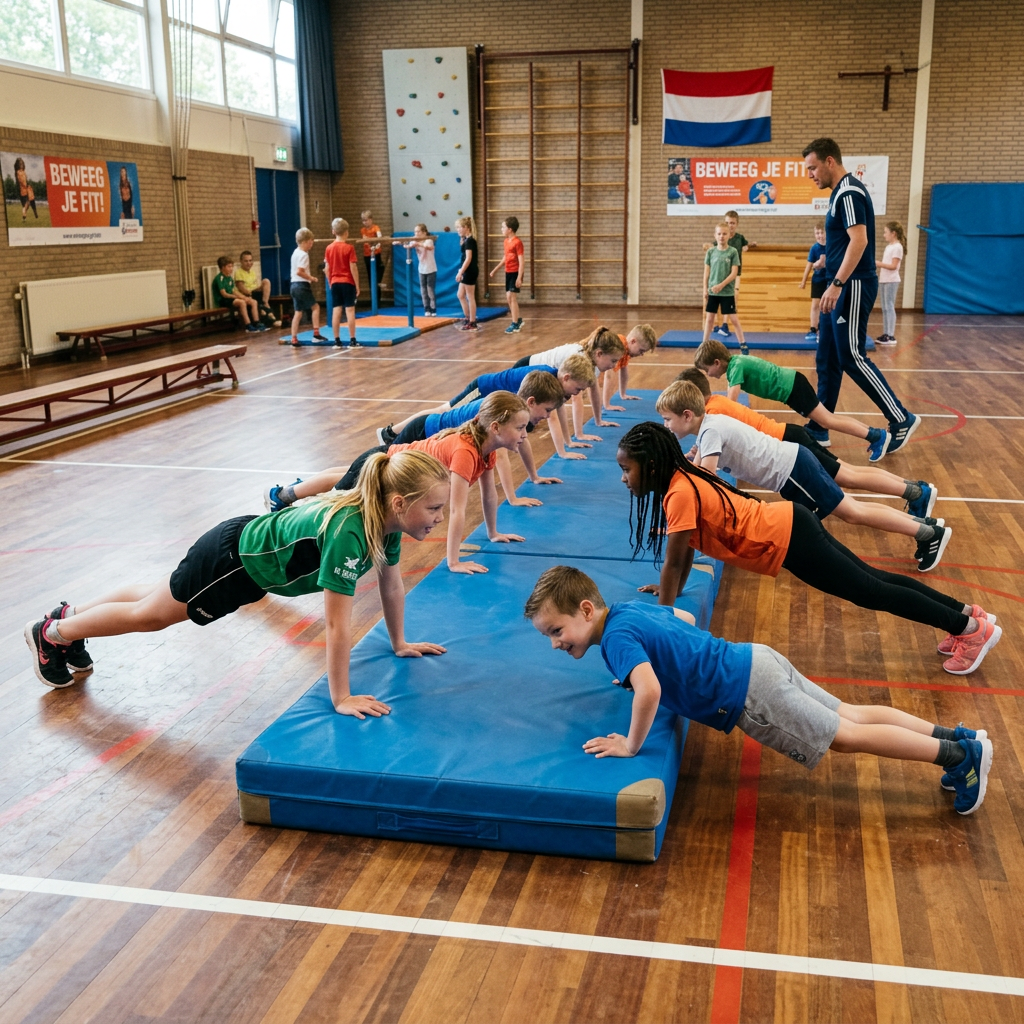 Kinderfitness parcours - Sterk, Snel & Supergezond